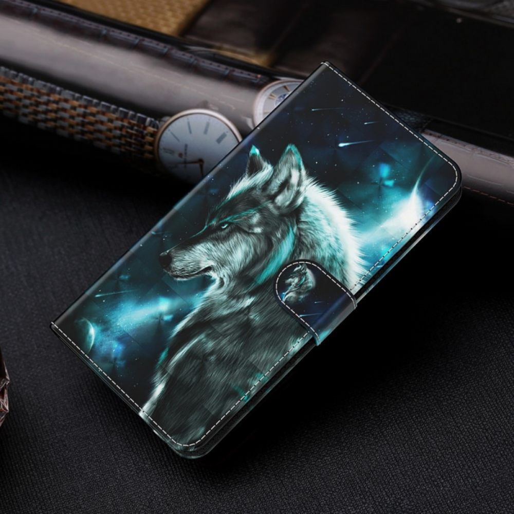 Flip Case Für Xiaomi Redmi Note 11 Pro Plus 5G 3d-wolf