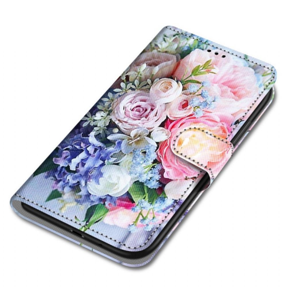 Flip Case Für Xiaomi Redmi Note 11 Pro Plus 5G Blumenwunder