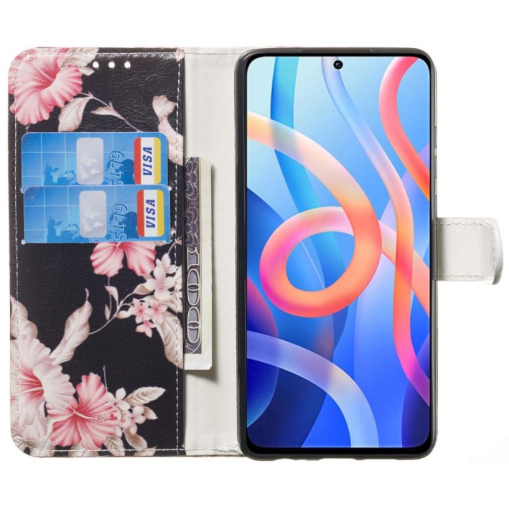 Flip Case Für Xiaomi Redmi Note 11 Pro Plus 5G Der Blumenstil