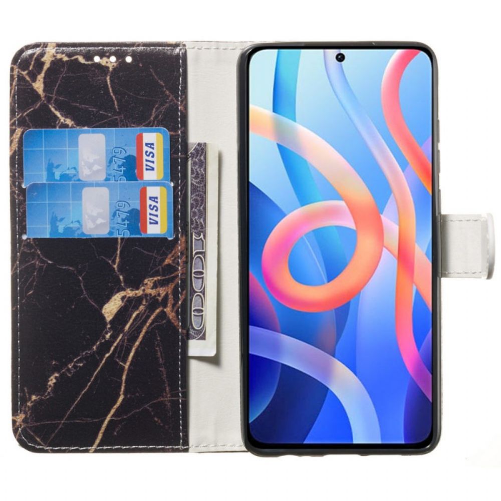 Flip Case Für Xiaomi Redmi Note 11 Pro Plus 5G Der Marmorstil