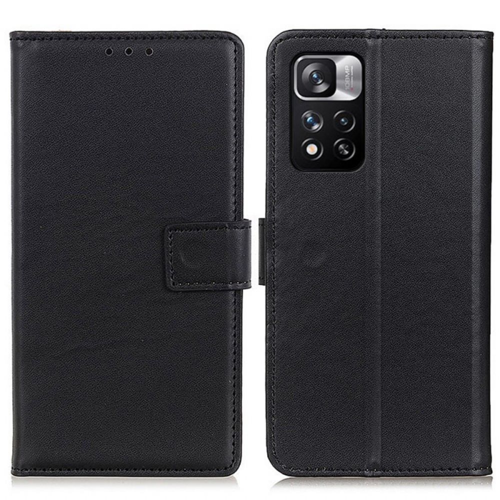 Flip Case Für Xiaomi Redmi Note 11 Pro Plus 5G Einfaches Kunstleder