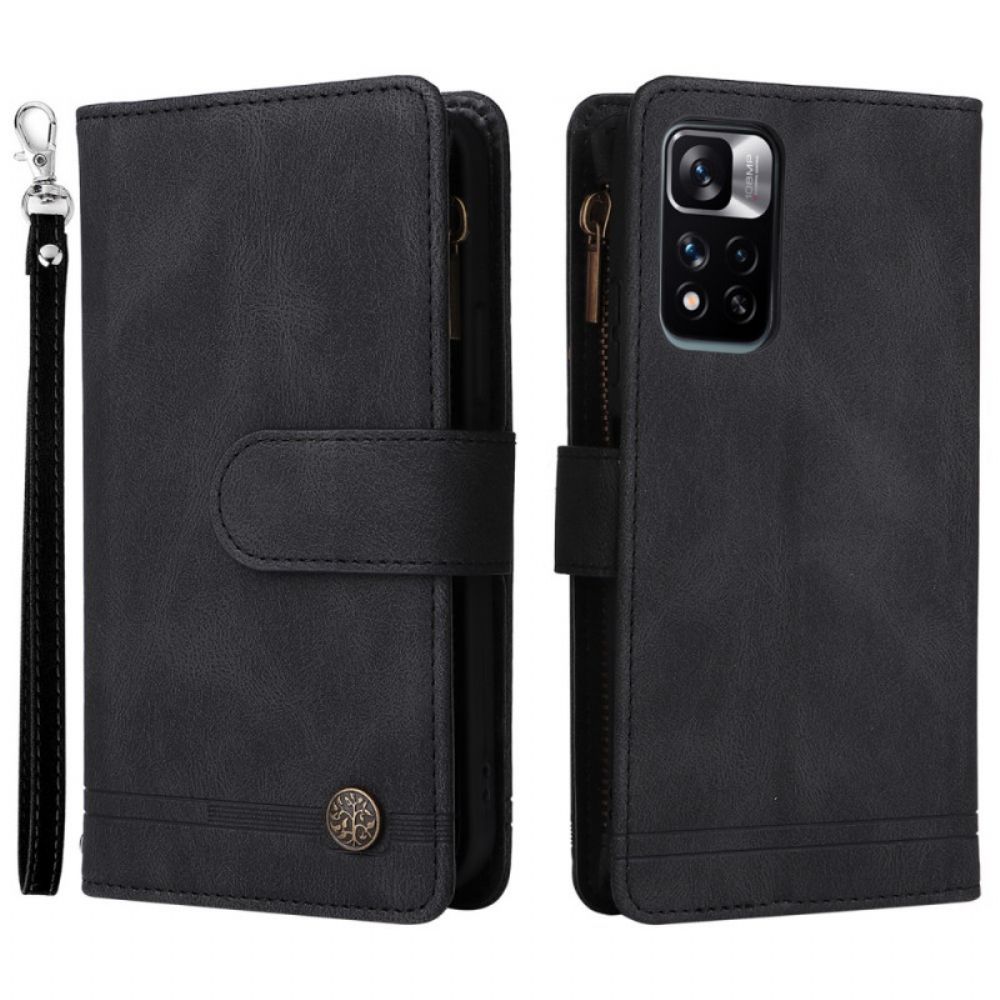 Flip Case Für Xiaomi Redmi Note 11 Pro Plus 5G Geldbörse Mit Mehreren Funktionen