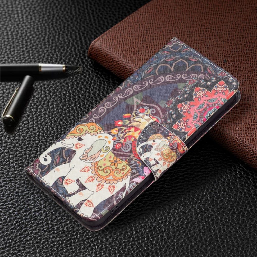 Flip Case Für Xiaomi Redmi Note 11 Pro Plus 5G Indischer Elefant