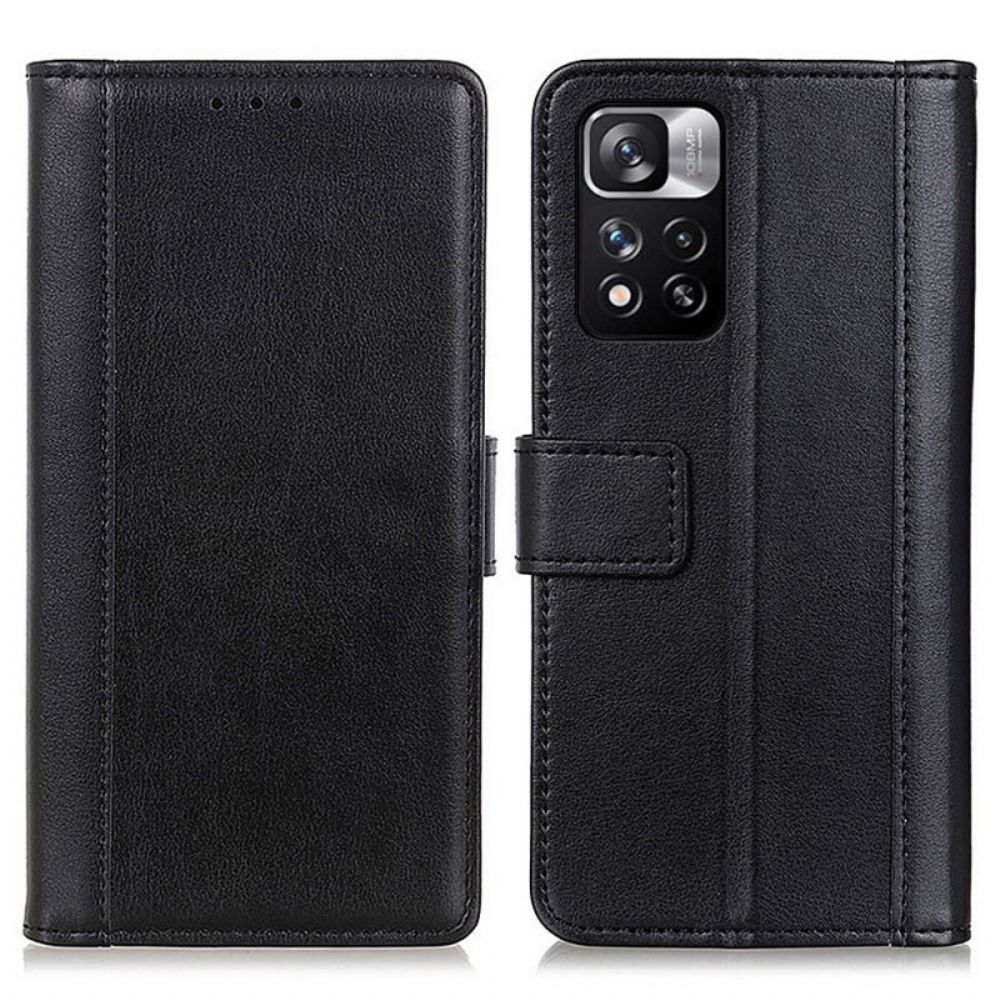 Flip Case Für Xiaomi Redmi Note 11 Pro Plus 5G Leder-stil