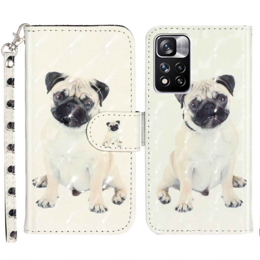 Flip Case Für Xiaomi Redmi Note 11 Pro Plus 5G Mit Kordel Tangahund