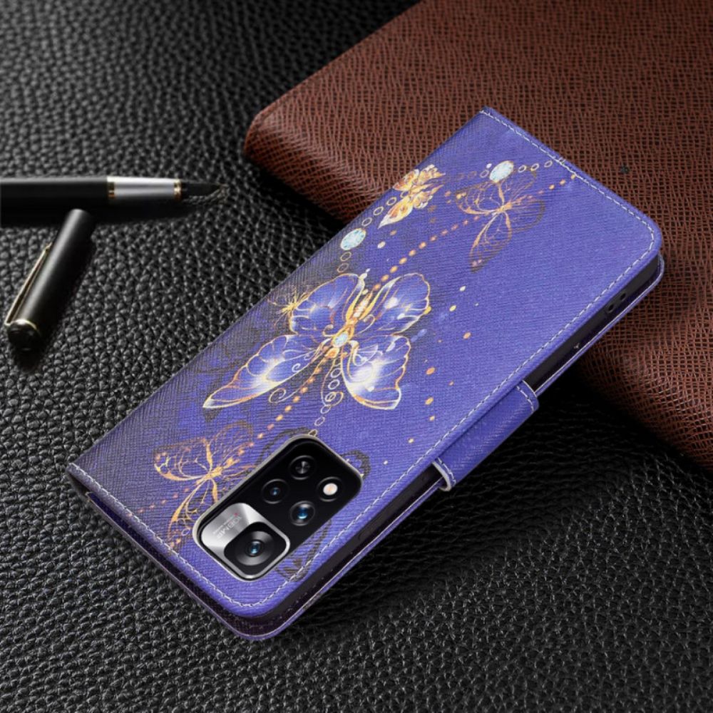 Flip Case Für Xiaomi Redmi Note 11 Pro Plus 5G Motten