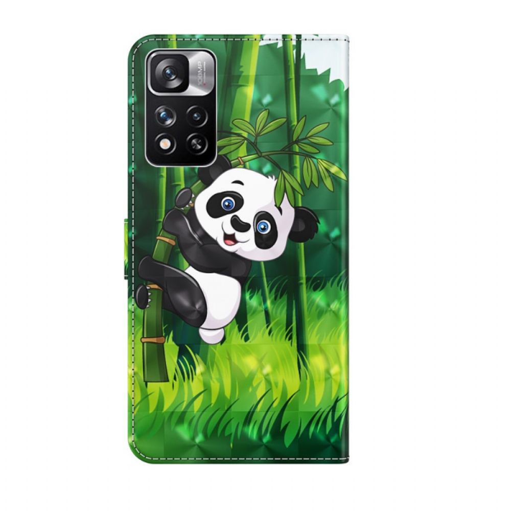 Flip Case Für Xiaomi Redmi Note 11 Pro Plus 5G Panda 3d