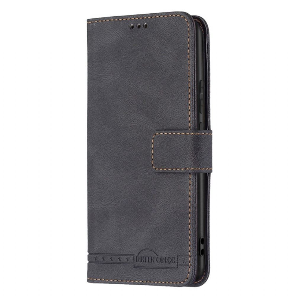 Flip Case Für Xiaomi Redmi Note 11 Pro Plus 5G Rfid-binfen-farbe