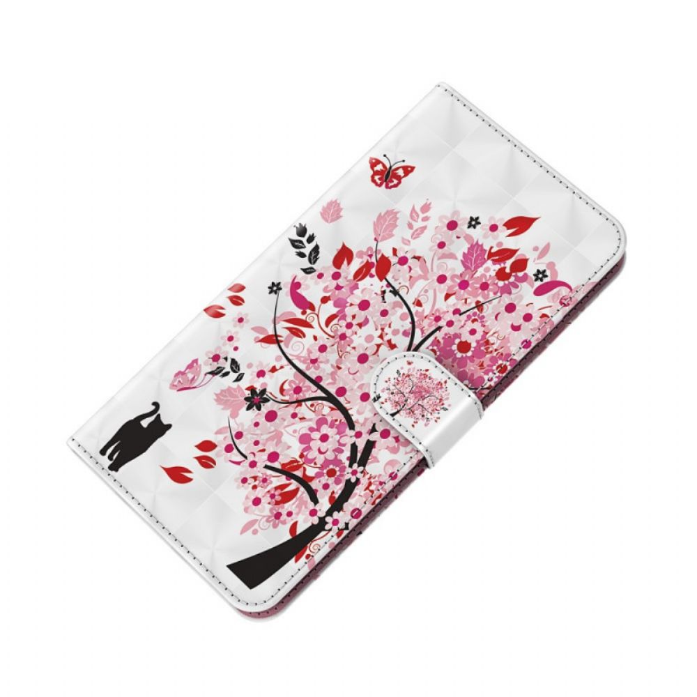 Flip Case Für Xiaomi Redmi Note 11 Pro Plus 5G Rosa Baum