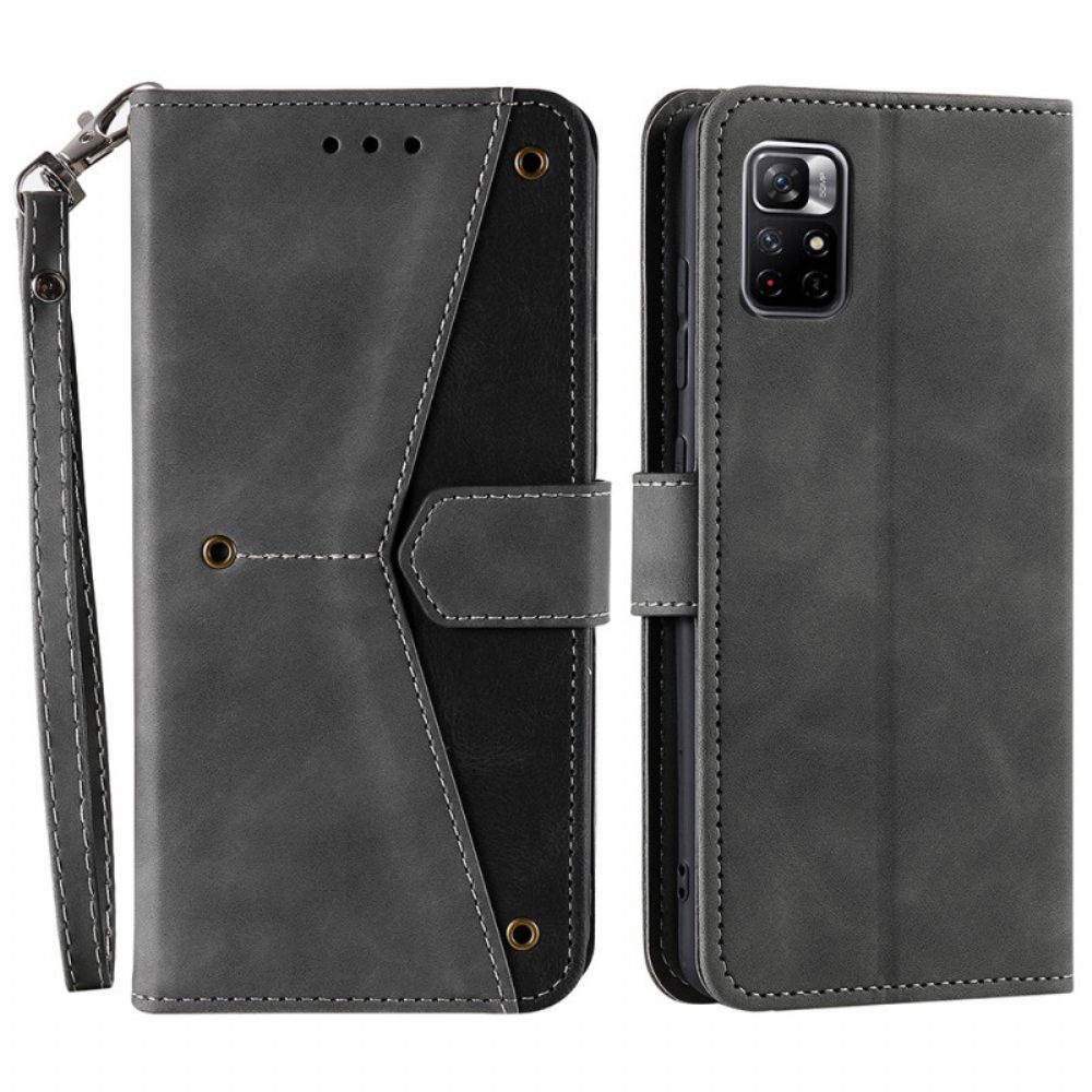 Flip Case Für Xiaomi Redmi Note 11 Pro Plus 5G Skin-touch-nähte