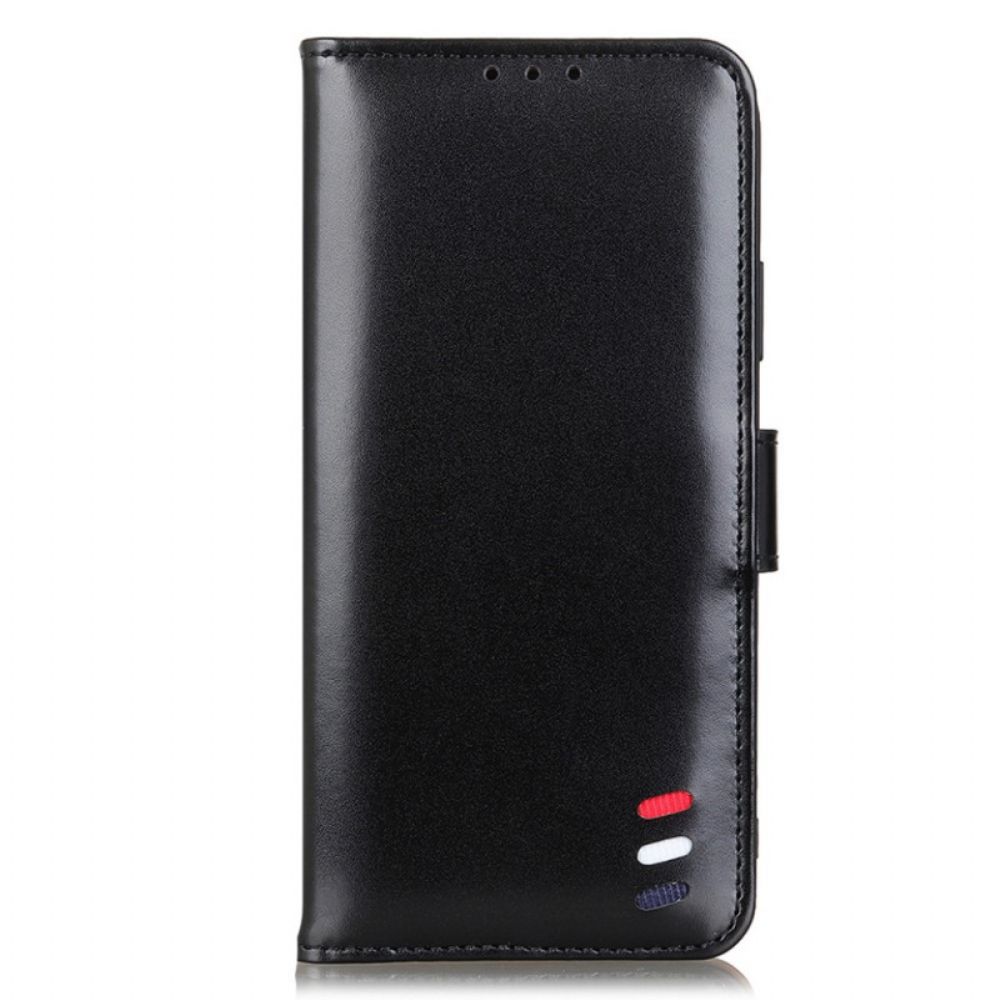 Flip Case Für Xiaomi Redmi Note 11 Pro Plus 5G Tricolor Lederoptik