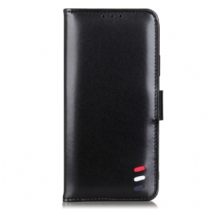 Flip Case Für Xiaomi Redmi Note 11 Pro Plus 5G Tricolor Lederoptik