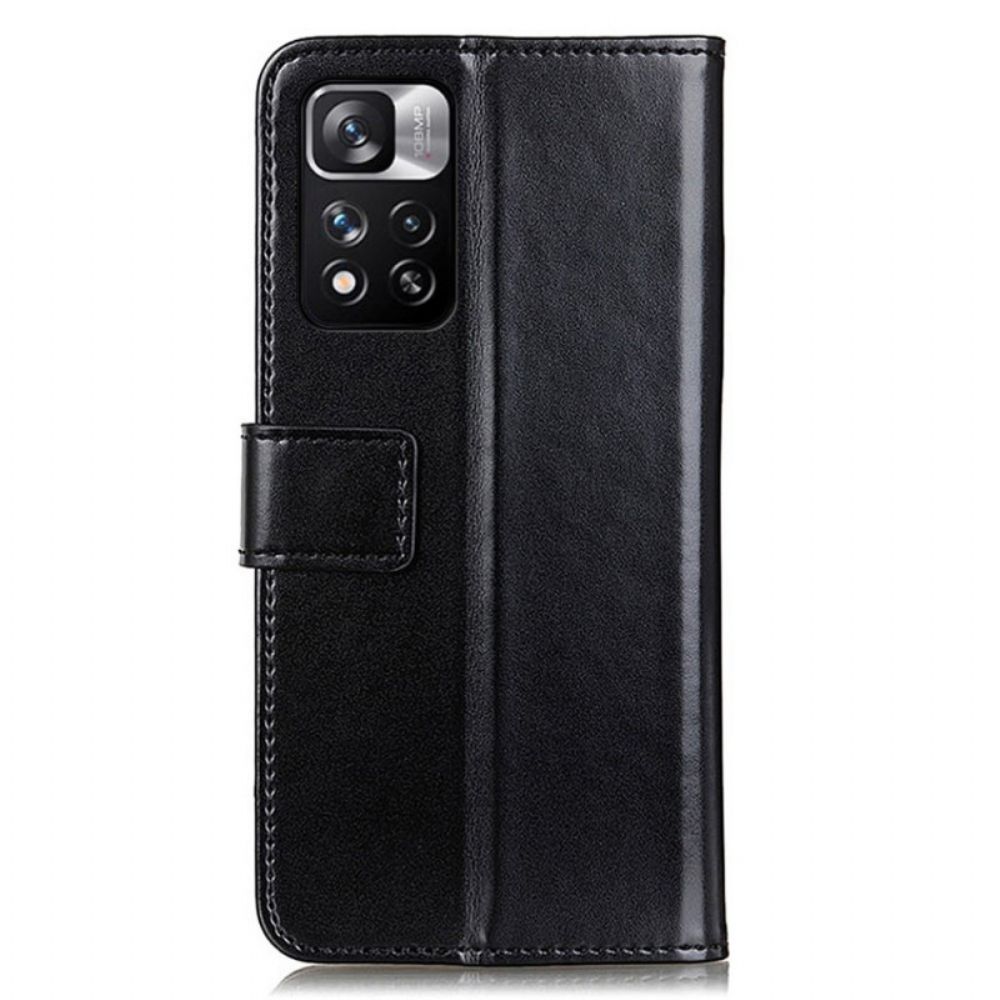 Flip Case Für Xiaomi Redmi Note 11 Pro Plus 5G Tricolor Lederoptik