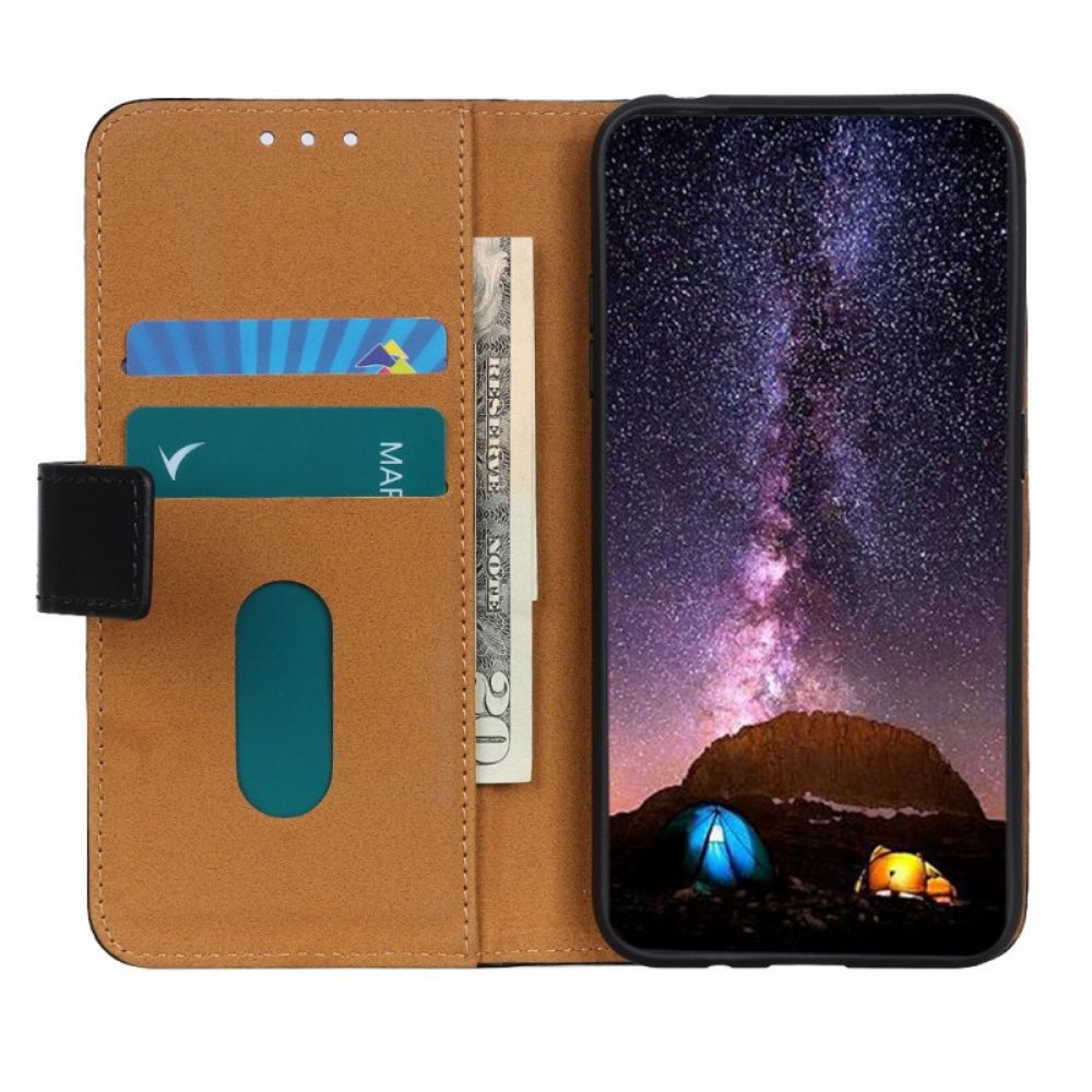 Flip Case Für Xiaomi Redmi Note 11 Pro Plus 5G Tricolor Lederoptik