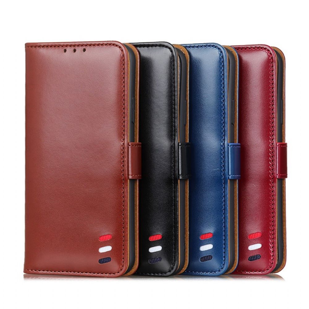 Flip Case Für Xiaomi Redmi Note 11 Pro Plus 5G Tricolor Lederoptik