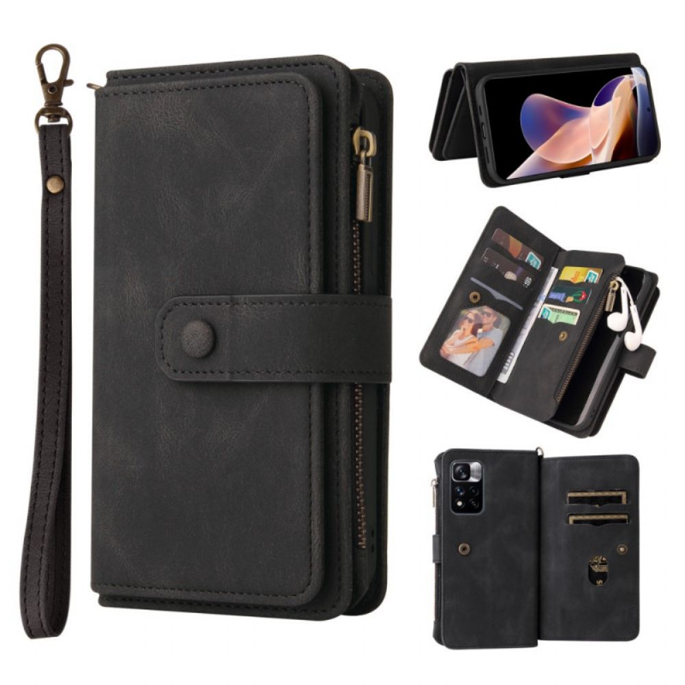 Flip Case Für Xiaomi Redmi Note 11 Pro Plus 5G Vintage Multifunktional