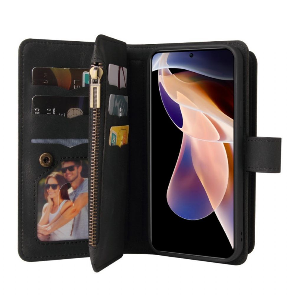 Flip Case Für Xiaomi Redmi Note 11 Pro Plus 5G Vintage Multifunktional