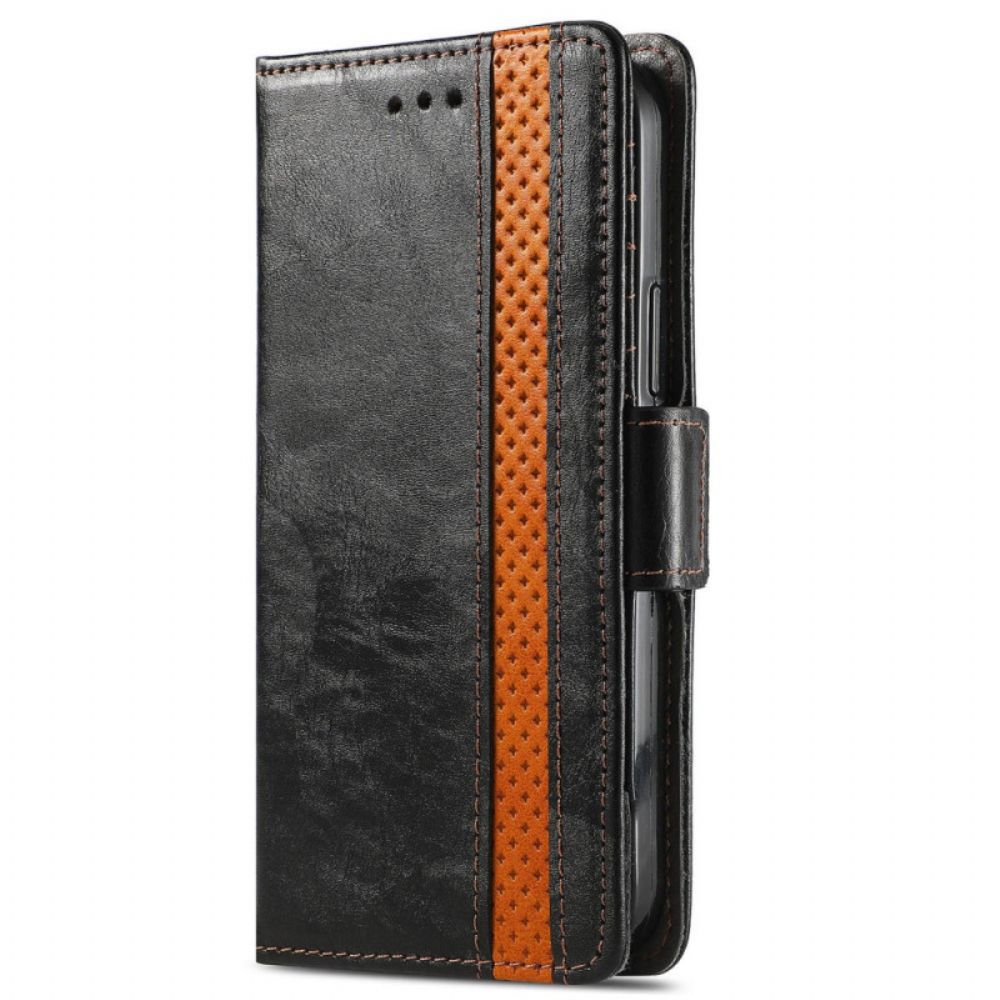 Flip Case Für Xiaomi Redmi Note 11 Pro Plus 5G Zweifarbiger Doppelverschluss