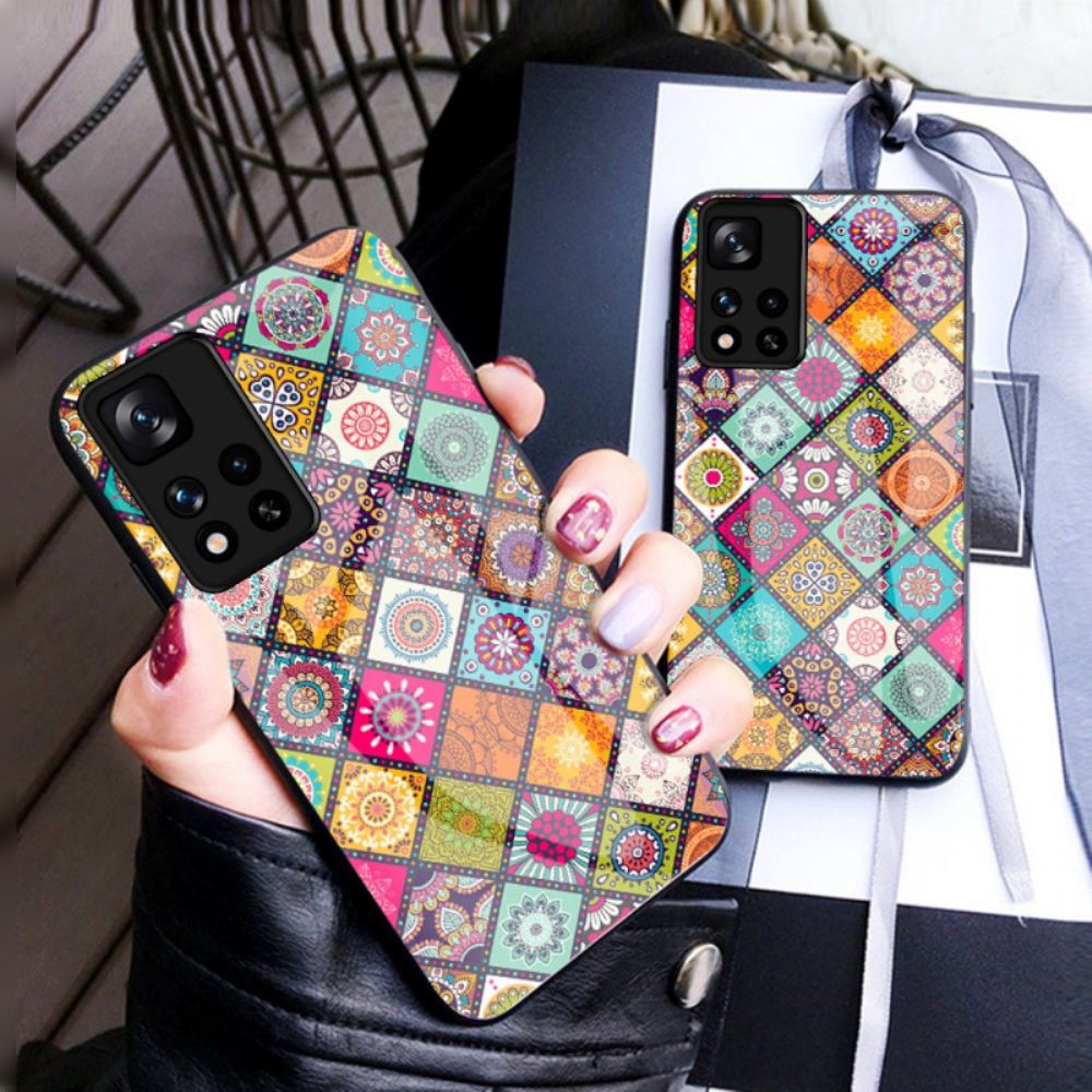 Handyhülle Für Xiaomi Redmi Note 11 Pro Plus 5G Magnetischer Patchwork-halter