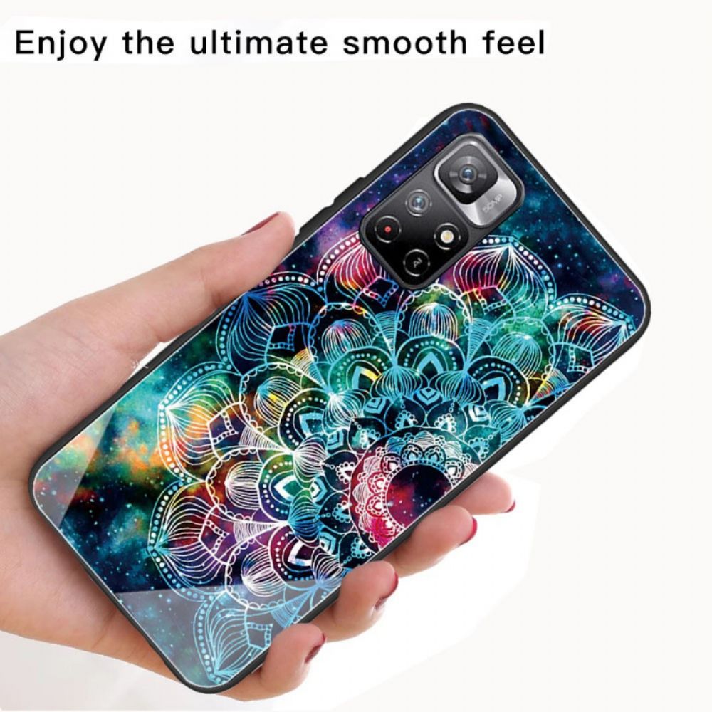 Hülle Für Xiaomi Redmi Note 11 Pro Plus 5G Mandala Aus Gehärtetem Glas