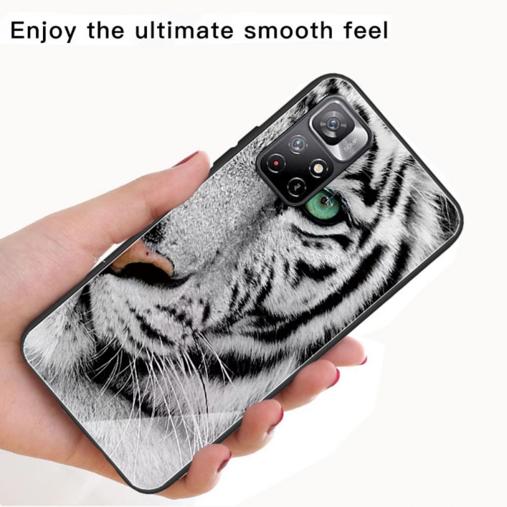 Hülle Für Xiaomi Redmi Note 11 Pro Plus 5G Tiger Panzerglas