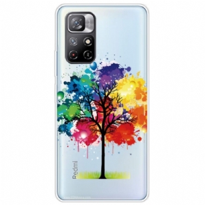 Hülle Für Xiaomi Redmi Note 11 Pro Plus 5G Transparenter Aquarellbaum