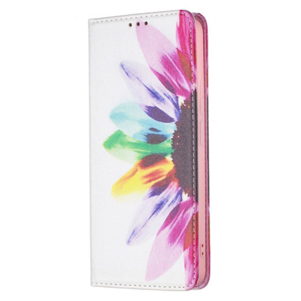 Schutzhülle Für Xiaomi Redmi Note 11 Pro Plus 5G Flip Case Aquarell Blume