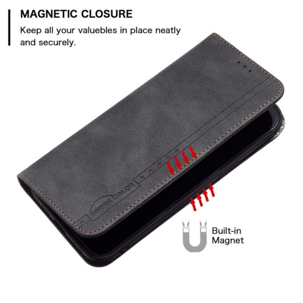 Schutzhülle Für Xiaomi Redmi Note 11 Pro Plus 5G Flip Case Binfen Color Rfid Nähen