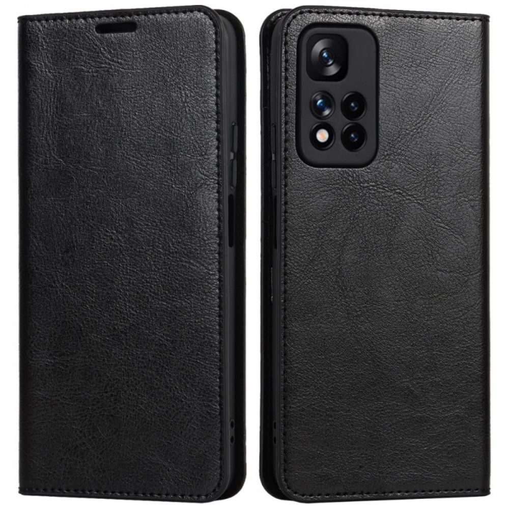 Schutzhülle Für Xiaomi Redmi Note 11 Pro Plus 5G Flip Case Echtes Leder