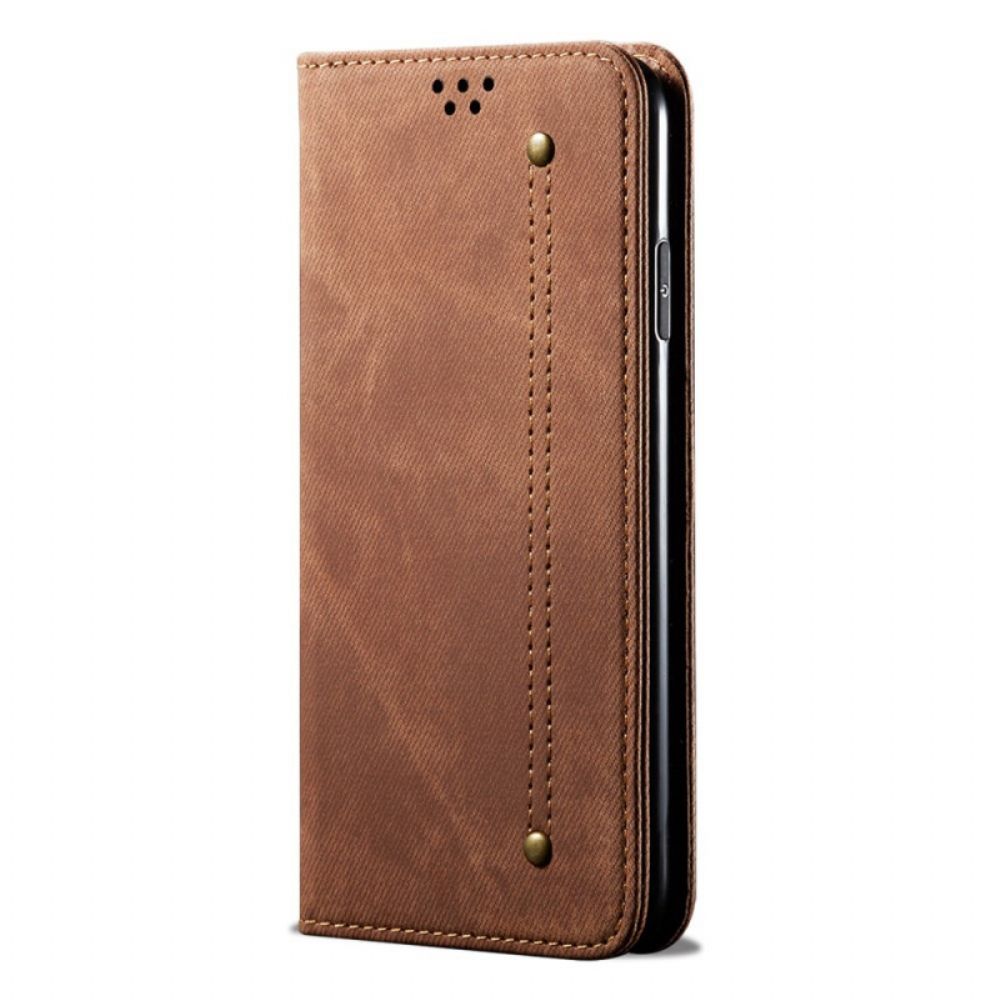 Schutzhülle Für Xiaomi Redmi Note 11 Pro Plus 5G Flip Case Jeansstoff