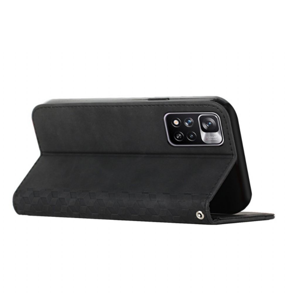 Schutzhülle Für Xiaomi Redmi Note 11 Pro Plus 5G Flip Case Ledereffekt 3d-muster