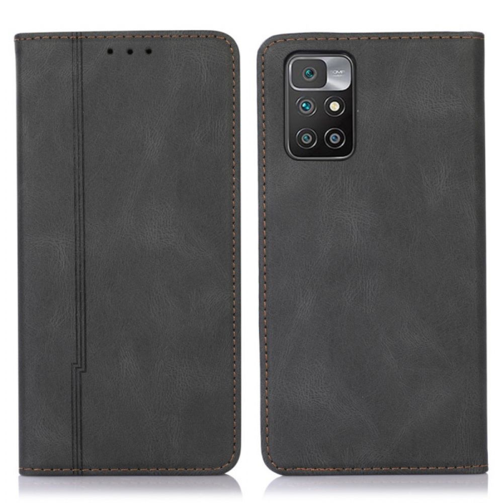 Schutzhülle Für Xiaomi Redmi Note 11 Pro Plus 5G Flip Case Line-leder-stil