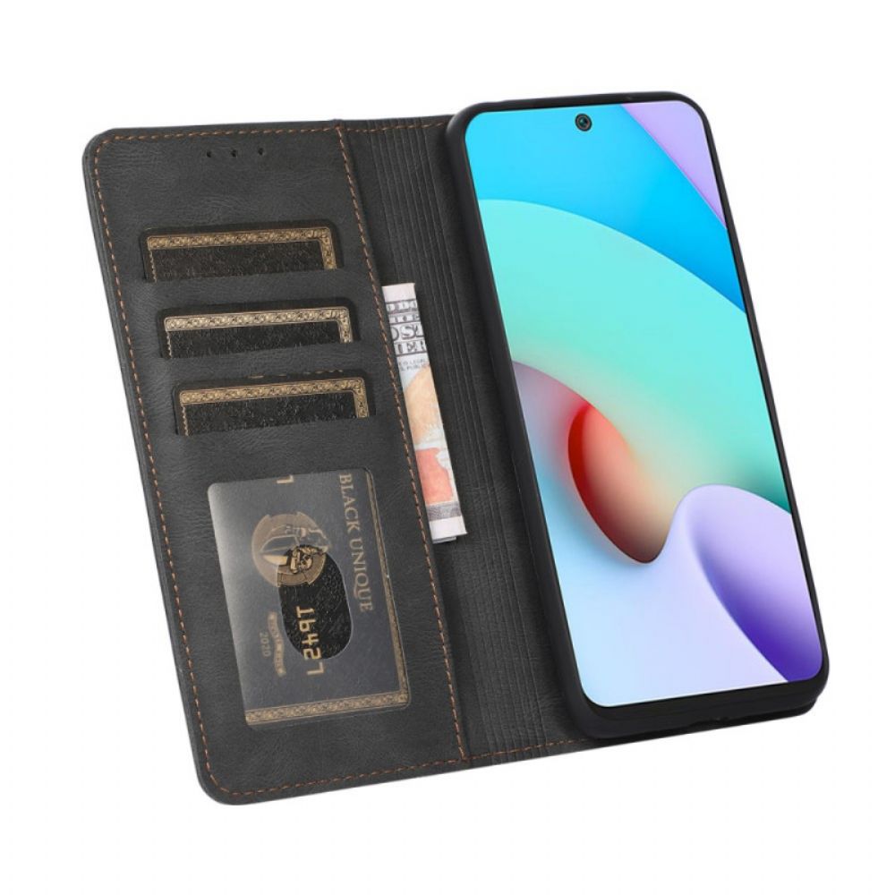 Schutzhülle Für Xiaomi Redmi Note 11 Pro Plus 5G Flip Case Line-leder-stil