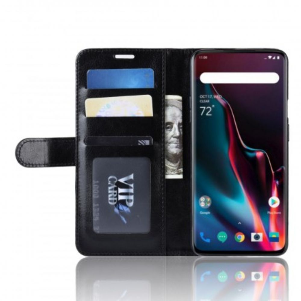 Flip Case Für OnePlus 7 Pro Ultra Kunstleder