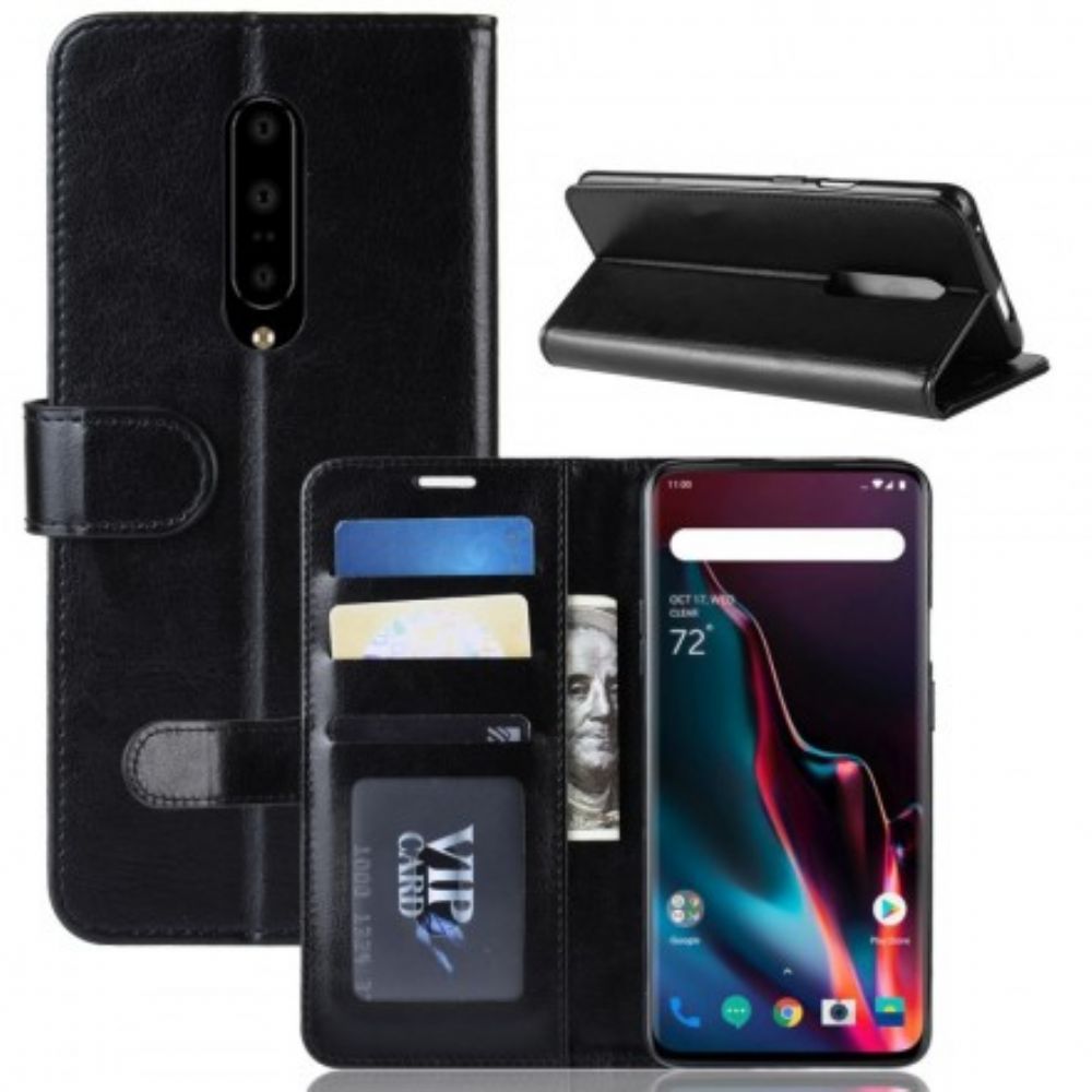 Flip Case Für OnePlus 7 Pro Ultra Kunstleder