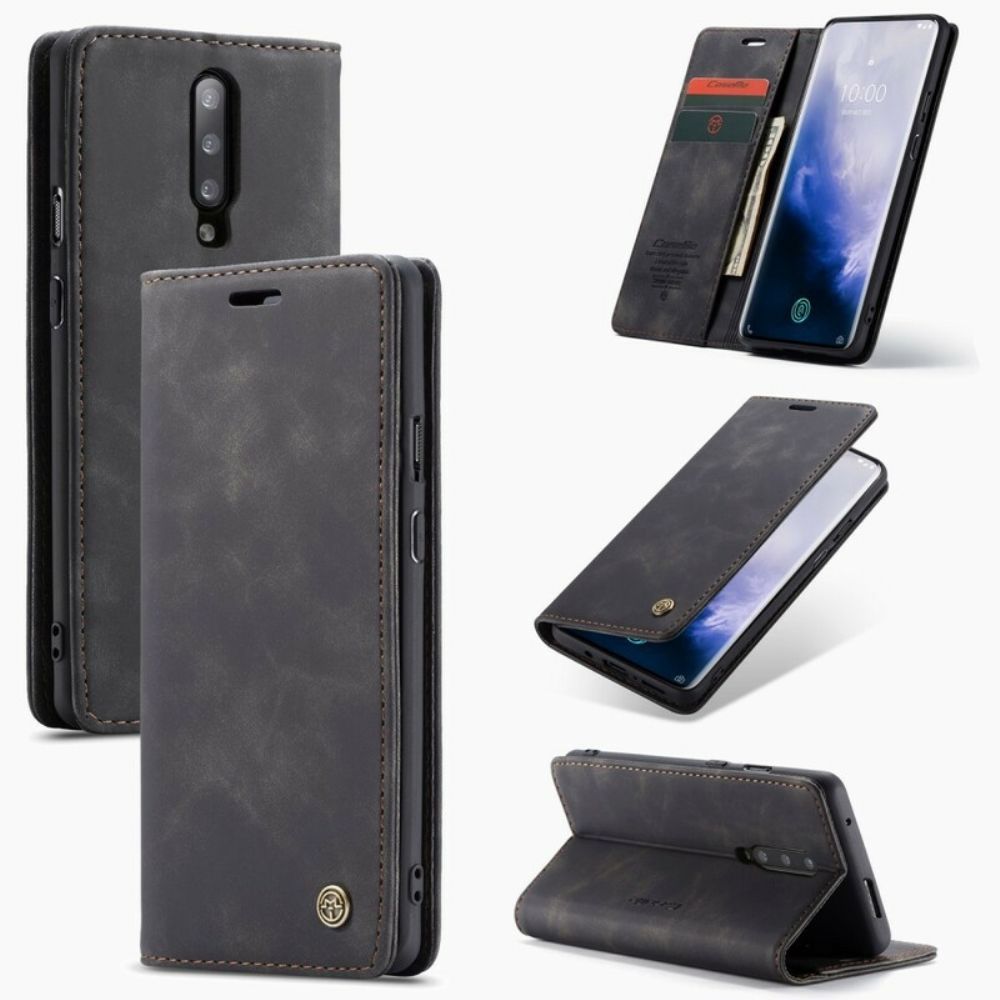 Schutzhülle Für OnePlus 7 Pro Flip Case Caseme Kunstleder