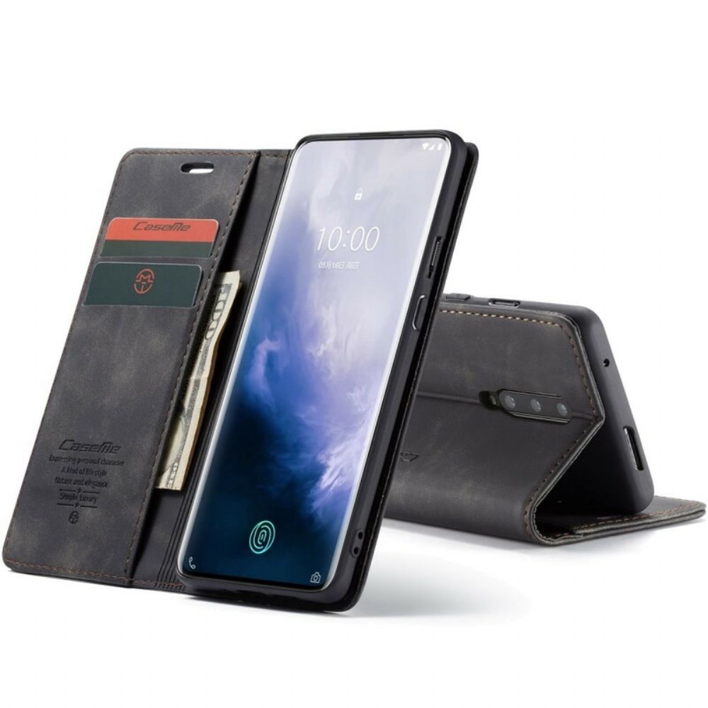 Schutzhülle Für OnePlus 7 Pro Flip Case Caseme Kunstleder