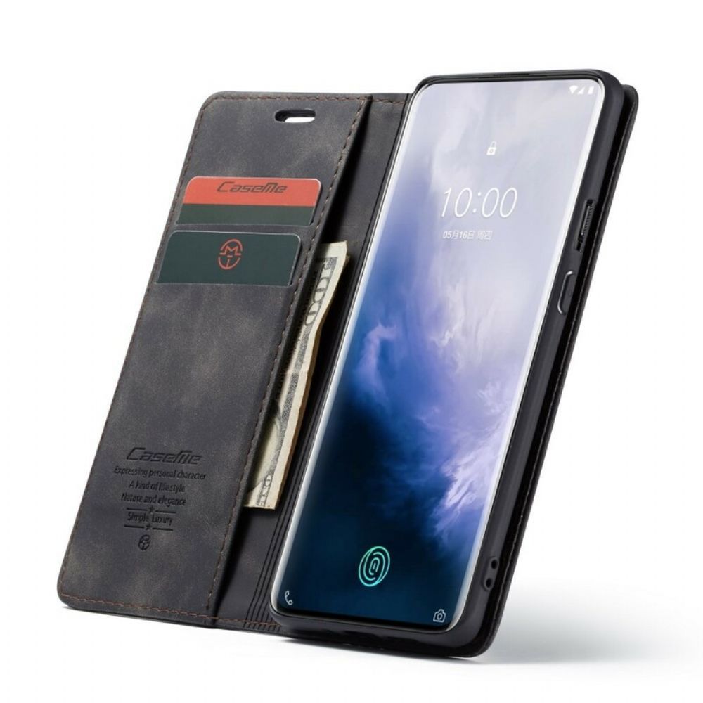 Schutzhülle Für OnePlus 7 Pro Flip Case Caseme Kunstleder