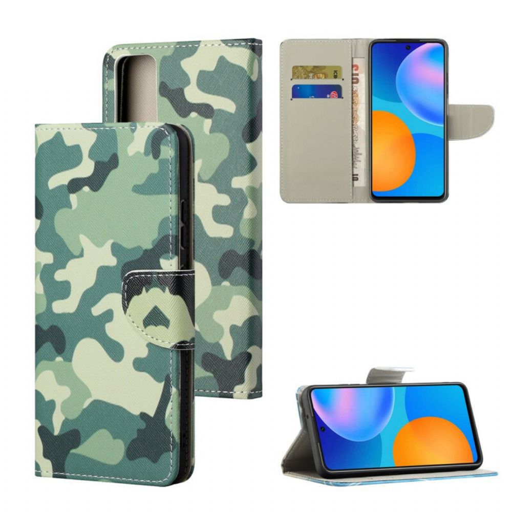 Flip Case Für Honor 10X Lite Militärische Tarnung