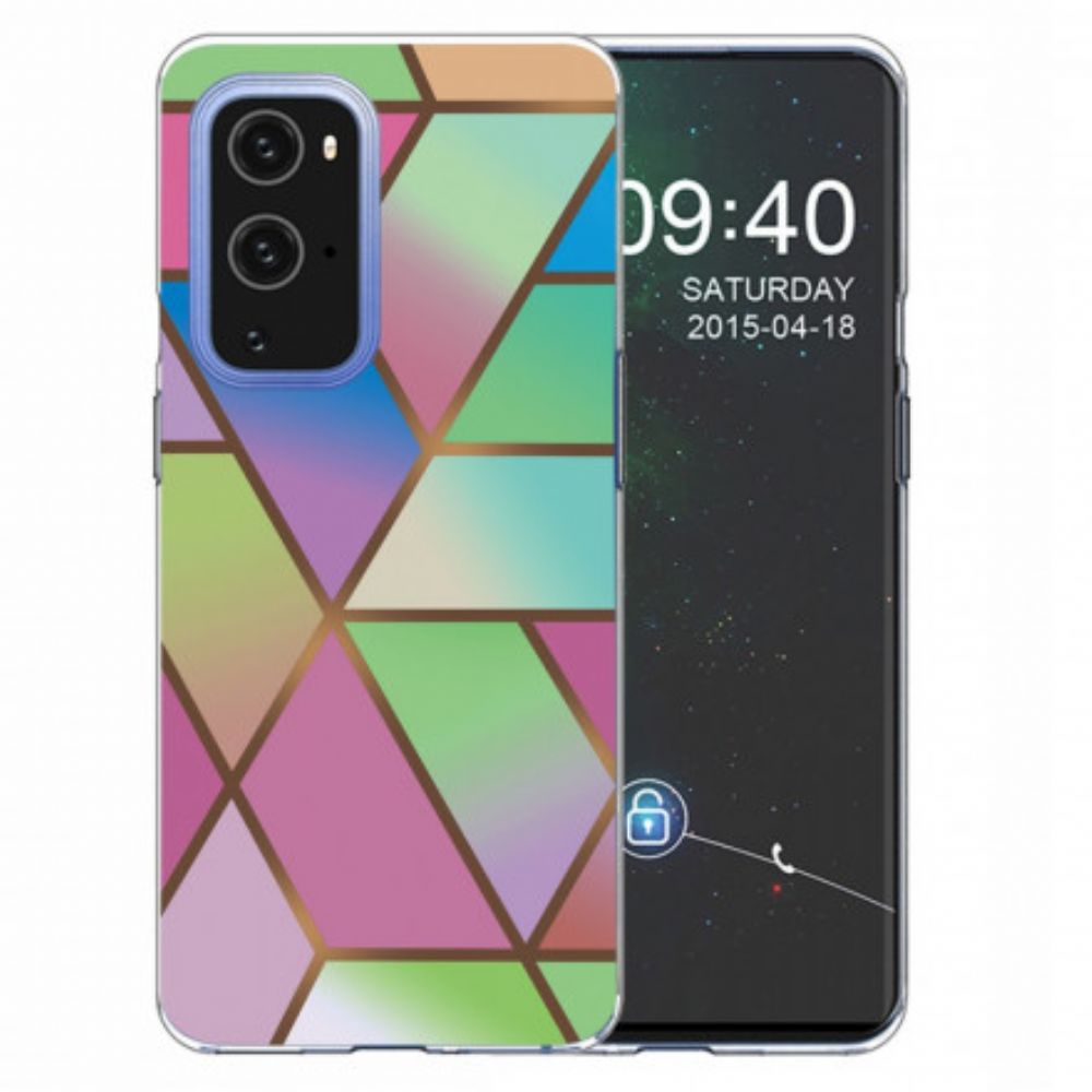 Handyhülle Für OnePlus 9 Pro Geometrischer Marmor