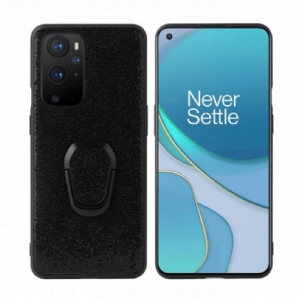 Handyhülle Für OnePlus 9 Pro Schwarze Pailletten-ring-unterstützung