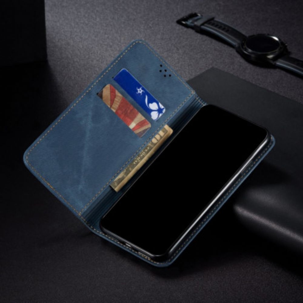 Schutzhülle Für OnePlus 9 Pro Flip Case Jeans-textur Aus Lederimitat