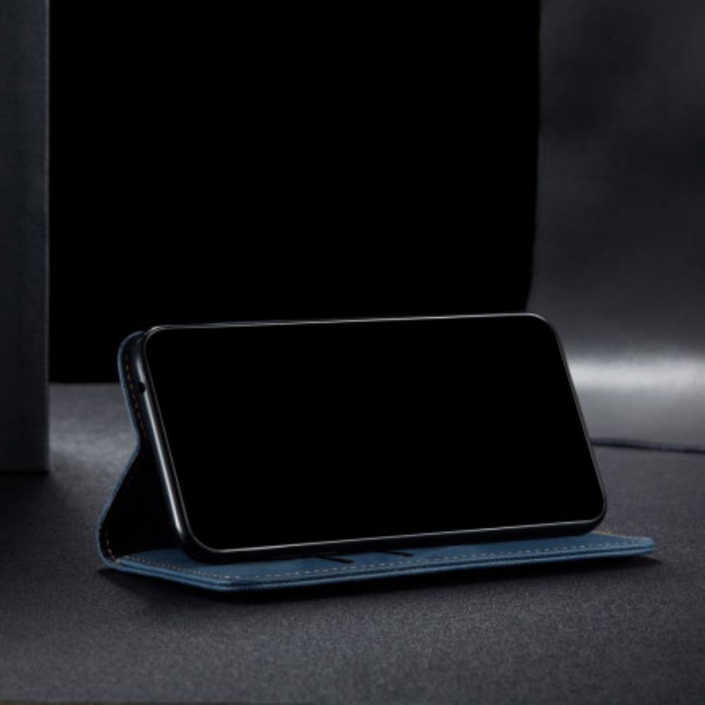 Schutzhülle Für OnePlus 9 Pro Flip Case Jeans-textur Aus Lederimitat