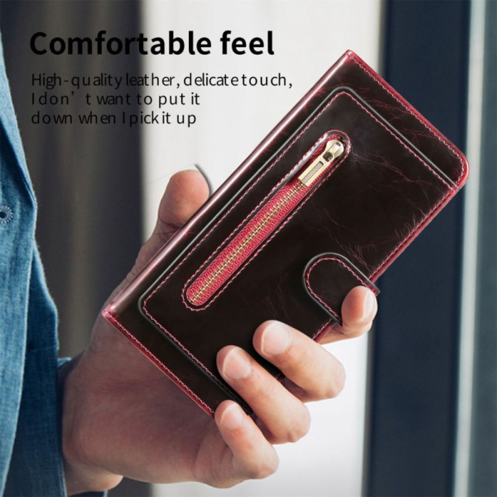 Flip Case Für Samsung Galaxy Z Fold 4 Kunstleder Multi-taschen