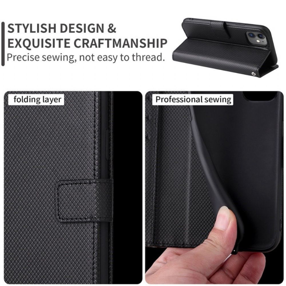 Flip Case Für Samsung Galaxy Z Fold 4 Mit Kordel Diamantarmband