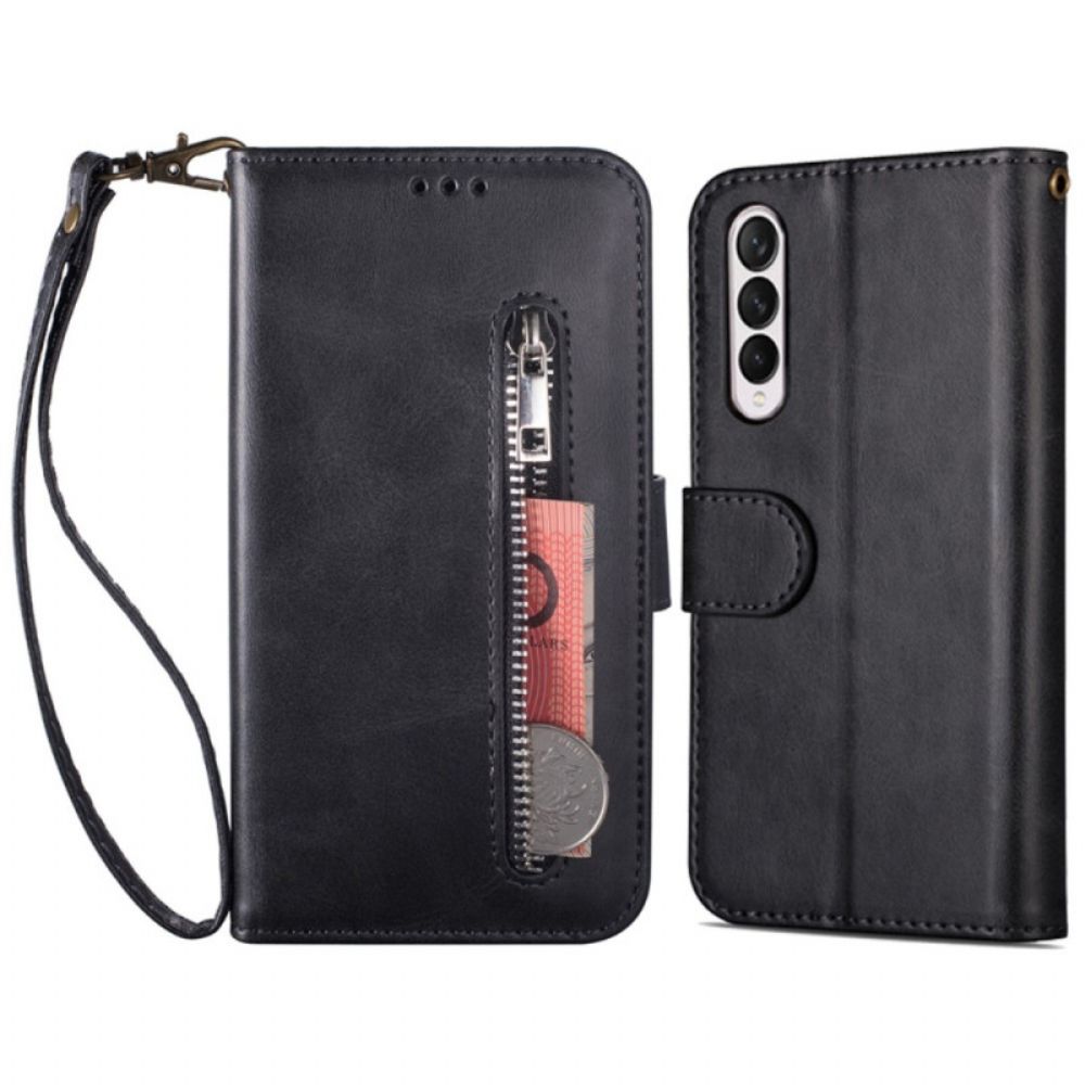 Flip Case Für Samsung Galaxy Z Fold 4 Mit Kordel Tanga Glamour