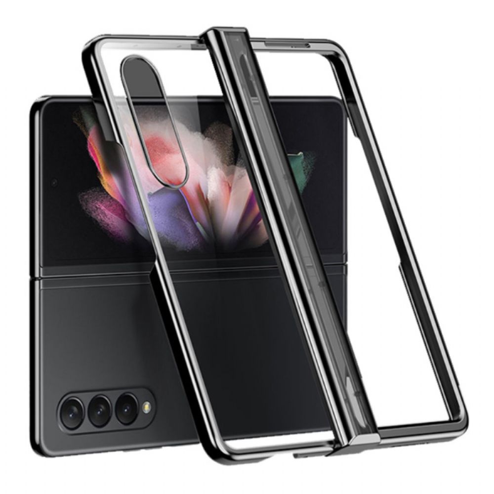 Handyhülle Für Samsung Galaxy Z Fold 4 Clear Metallic Scharnier