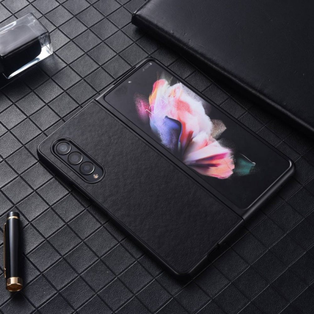 Handyhülle Für Samsung Galaxy Z Fold 4 Kunstleder Mit Nylonstruktur