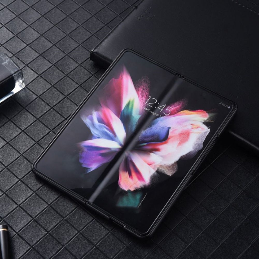 Handyhülle Für Samsung Galaxy Z Fold 4 Kunstleder Mit Nylonstruktur