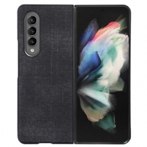 Hülle Für Samsung Galaxy Z Fold 4 Gewebtes Kunstleder